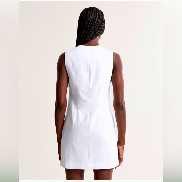 Abercrombie & Fitch Mara Linen Blend Vest Mini Dress - Picture 2 of 6
